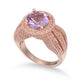 Suzy Levian Sterling Silver 4.37 TCW Purple Amethyst Ring