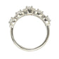 Suzy Levian Sterling Silver Cubic Zirconia 5-Stone Halo Ring