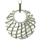 Suzy Levian Sterling Silver Cubic Zirconia Criss-cross Pendant Necklace