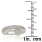 Suzy Levian Sterling Silver Cubic Zirconia Pave Ball Ring