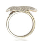 Suzy Levian Sterling Silver Cubic Zirconia Pave-encrusted Plate Ring