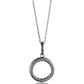 Suzy Levian Sterling Silver Cubic Zirconia White Circle Pendant