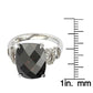 Suzy Levian Sterling Silver Dark Brown Cubic Zirconia Ring