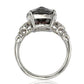 Suzy Levian Sterling Silver Dark Brown Cubic Zirconia Ring