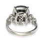 Suzy Levian Sterling Silver Dark Brown Cubic Zirconia Ring