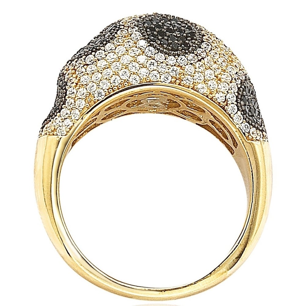 Suzy Levian Sterling Silver Pave Cubic Zirconia Ring