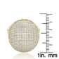 Suzy Levian Golden Sterling Silver Pave Cubic Zirconia Ring