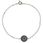 Suzy Levian Sterling Silver Sapphire & Diamond Accent Circle Bracelet