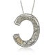 Suzy Levian Sterling Silver Sapphire & Diamond Accent Letter Pendant