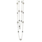 Suzy Levian Sterling Silver Sapphire & Diamond Accent Station Necklace