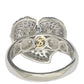 Suzy Levian Sterling Silver Sapphire and Diamond Accent Whimsical Heart Ring
