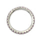 Suzy Levian Sterling Silver Thin Pink Cubic Zirconia Eternity Band