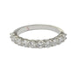 Suzy Levian Sterling Silver White Cubic Zirconia Half Band