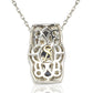 Suzy Levian Sterling Silver Sapphire and Diamond Accent Pendant