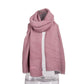 Suzy Levian Women's Double-Sided Pink and Grey Scarf