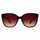 Suzy Levian Women's Brown Tortoise Gold Accent Sunglasses