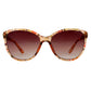 Suzy Levian Women's Pink Floral Gold Trellis Accent Sunglasses