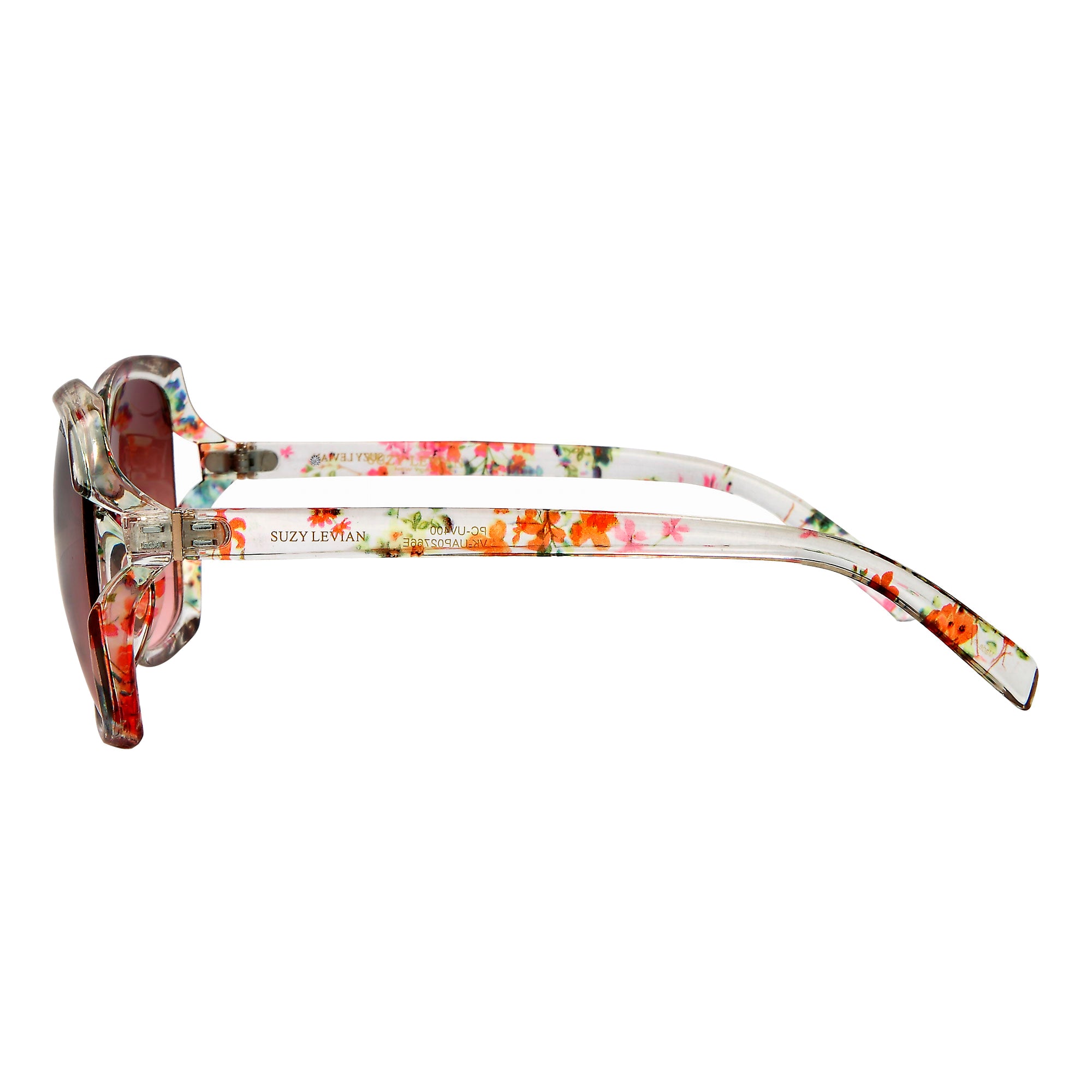 Suzy Levian Women's Clear Floral Oversize Sunglasses – SUZY LEVIAN